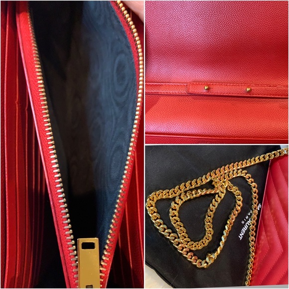 SOLD! YSL Grain de Poudre Wallet on Chain - Picture 14 of 14